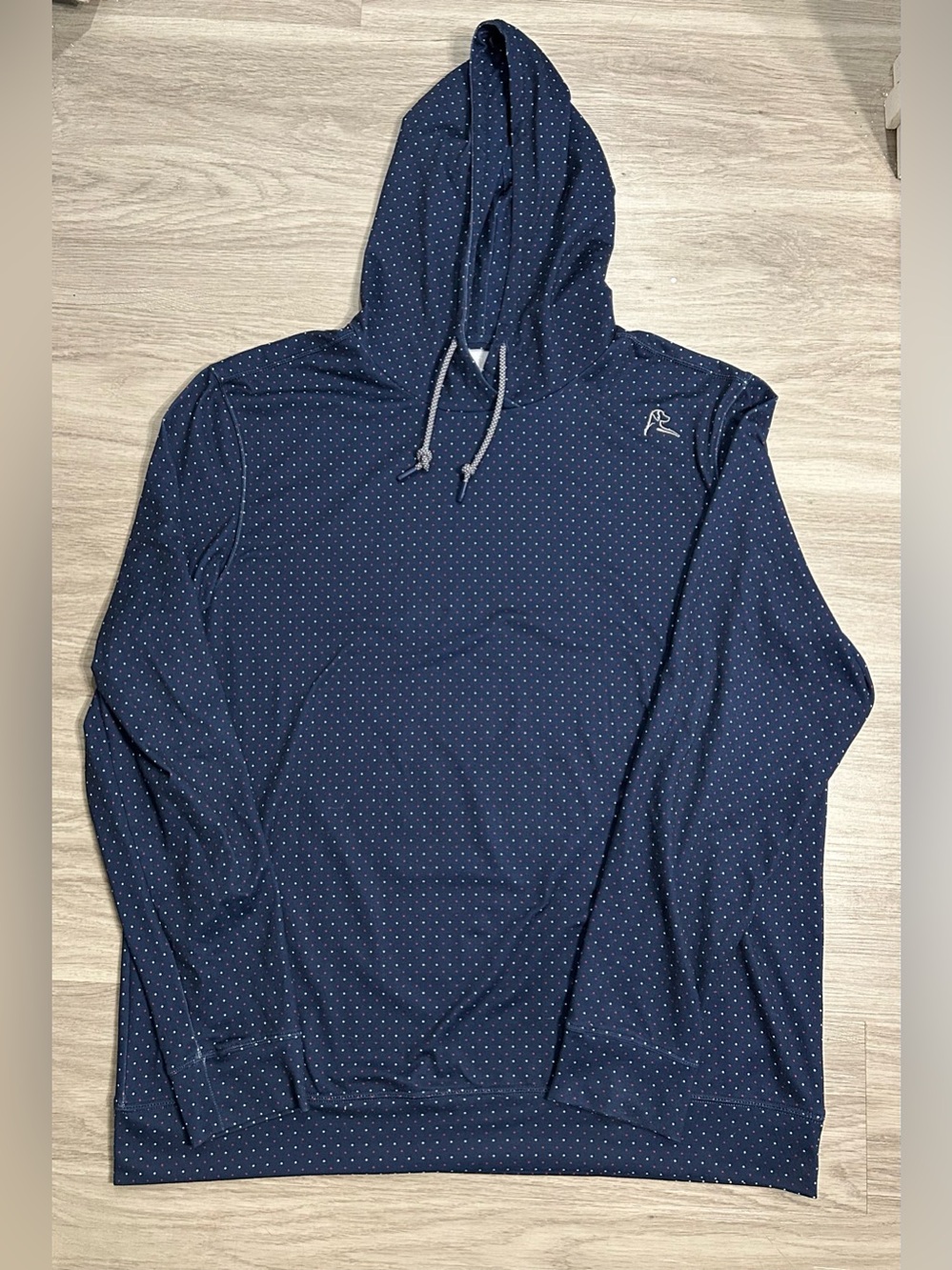 Rhoback Navy Dotted Hoodie